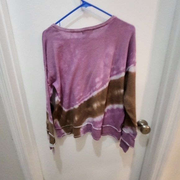 Democracy  tight knit tie dye sweater boho, laggenlook,  beachy,  lounge… - Picture 8 of 16